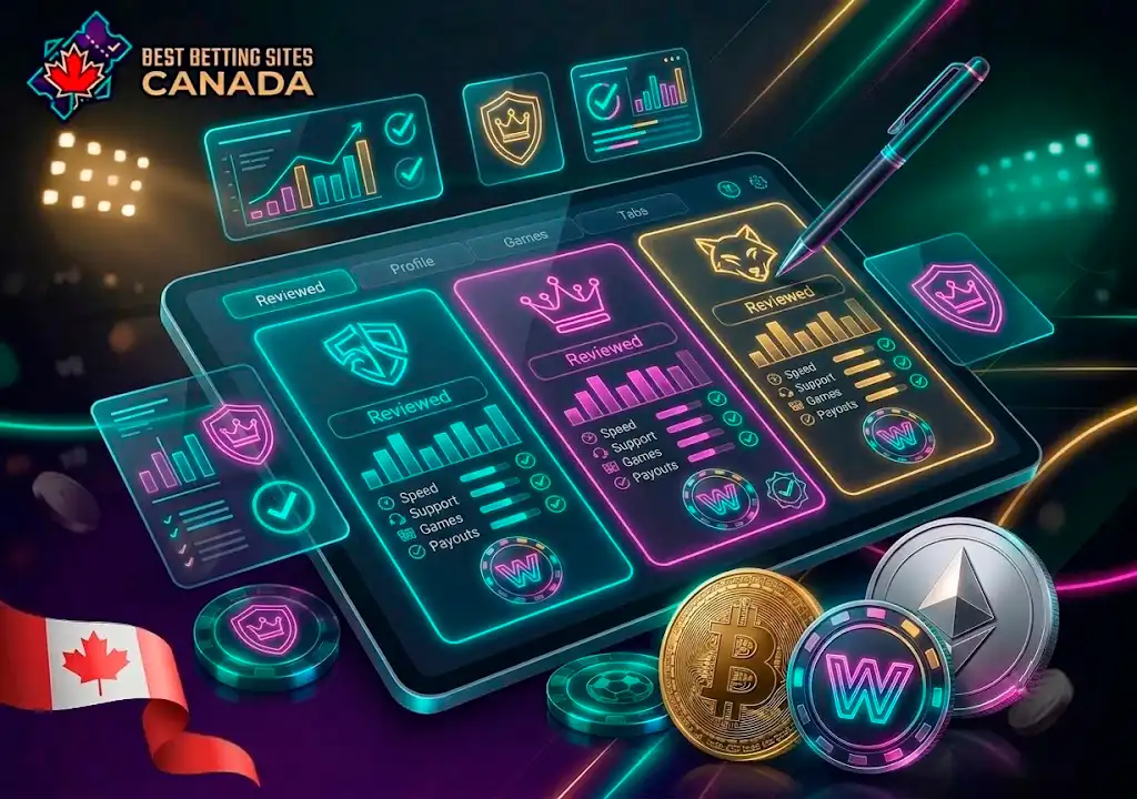Reviewed crypto betting sites for Canadian players with AGCO compliance.