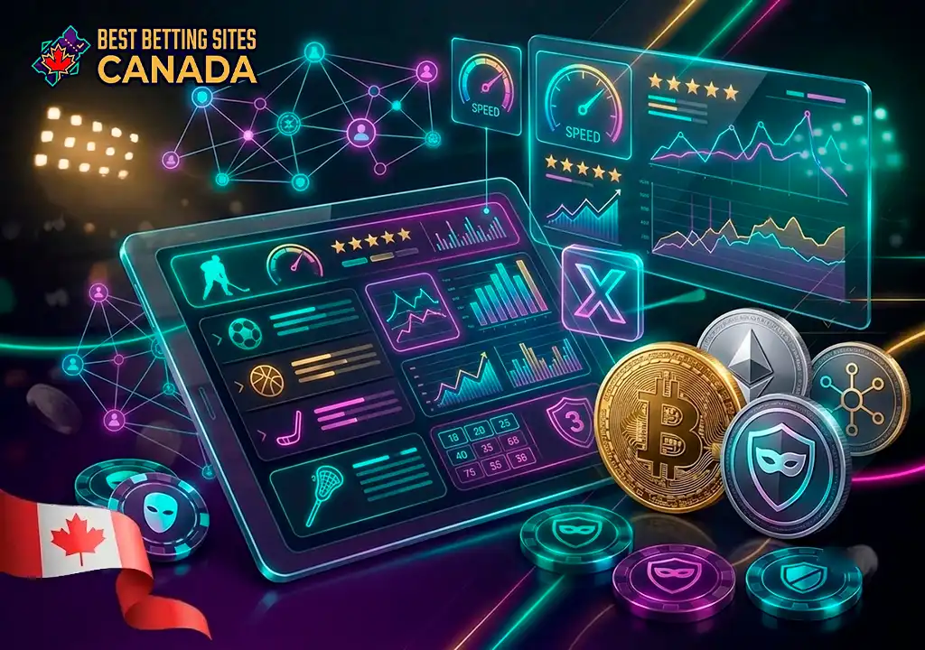 Crypto sportsbooks with competitive odds for NHL and Canadian sports.